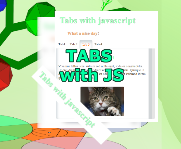 Tabs with javascript