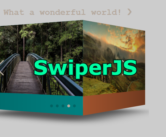 Cube Slider with SwiperJS